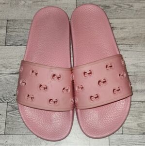 Gucci Pink Slide Sandals